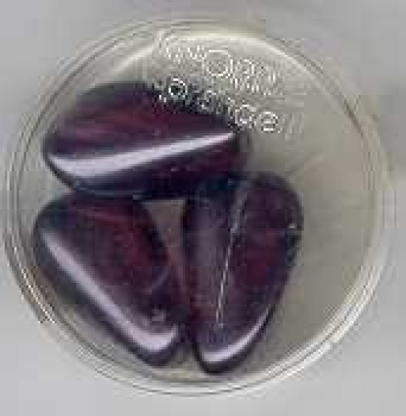 Glaswachsperlen Schraube violett dunkel